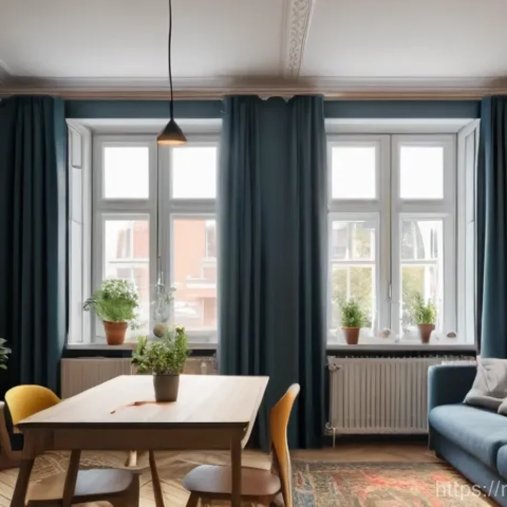 법무사 실무 사례 분석 - **Prompt: "A young adult in a modern, cozy Dutch apartment, standing in their living room with a sli...