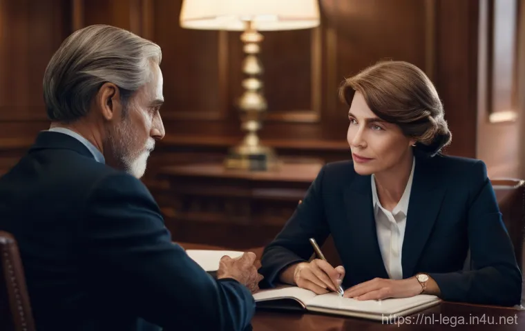 법무사 업무에서 소송 관련 지식 - **Prompt:** A focused legal professional, a woman in her early 40s with a keen expression, is seated...